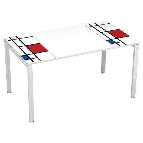 Stoły biurowe Manutan Expert Easy Office, 140 x 80 x 75 cm