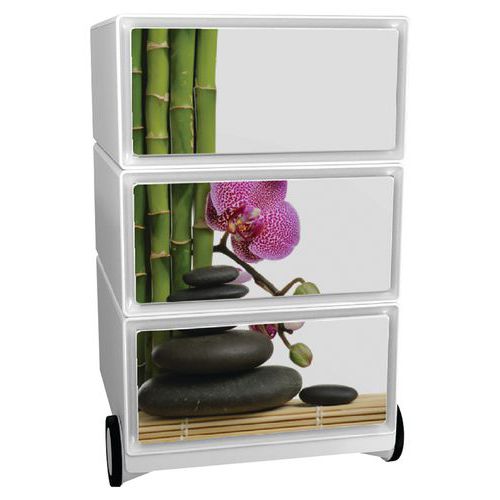 Kontenery mobilne Manutan Expert Easy Office, 3 szuflady, 64,2 x 39 x 43,6 cm