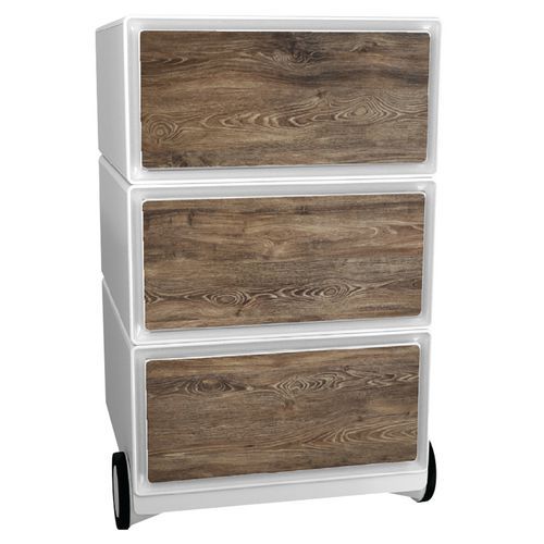 Kontenery mobilne Manutan Expert Easy Office, 3 szuflady, 64,2 x 39 x 43,6 cm