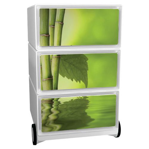 Kontenery mobilne Manutan Expert Easy Office, 3 szuflady, 64,2 x 39 x 43,6 cm