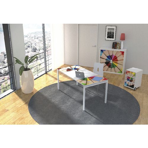Zestaw meblowy do biura Manutan Expert Easy Office, stół 160 x 80 cm Zestaw meblowy do biura Manutan Expert Easy Office, stół 160 x 80 cm