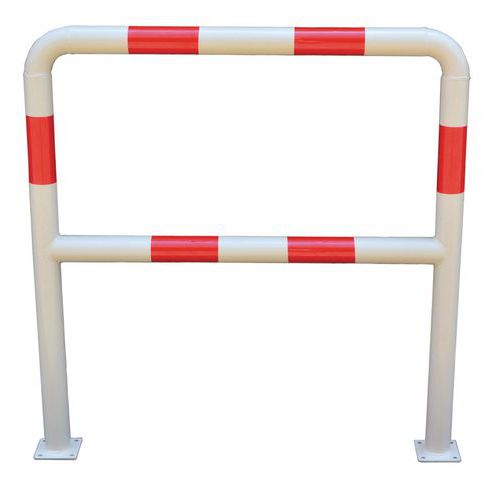 Metalowe barierki Manutan Expert, długość 100 cm,  średnica 59 mm