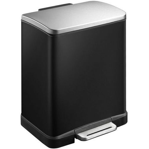 Kosz na śmieci z pedałem do sortowania odpadów E-Cube 10 + 9 l EKO