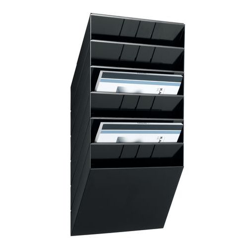 Stojak ścienny na broszury Flexibox, wysokość 62 cm, szerokość 34,8 cm
