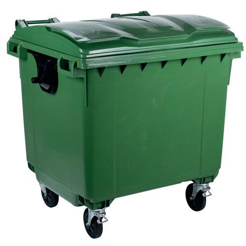 Plastikowe zewnętrzne pojemniki na odpady Manutan Expert, pojemność 1 100 l