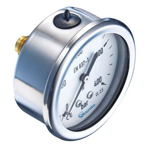 Manometry BOURDON glicerynowe