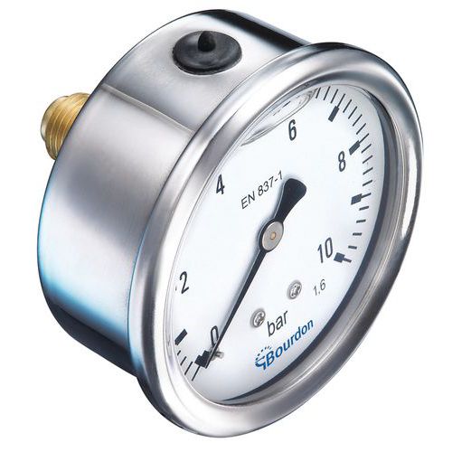 Manometry BOURDON glicerynowe