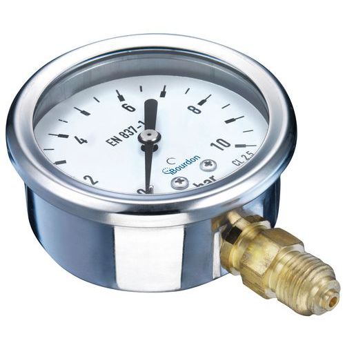 Manometry BOURDON glicerynowe