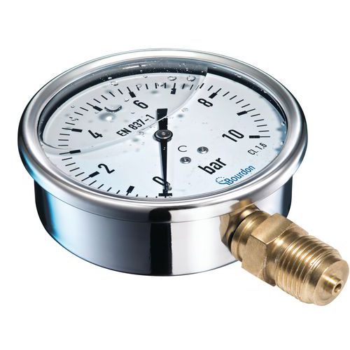 Manometry BOURDON glicerynowe