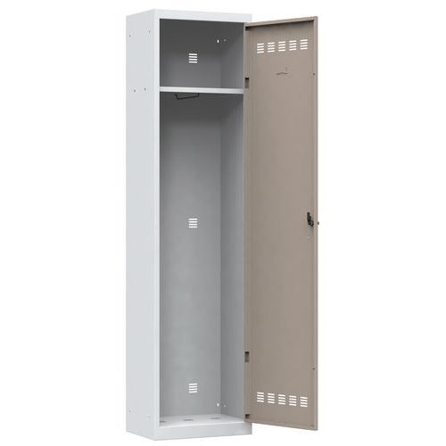 Szafy szatniowe Vinco o konstrukcji spawanej, 1 przedział, 500 mm, zamek cylindryczny