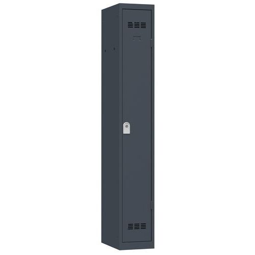 Szafy szatniowe Vinco o konstrukcji spawanej, 1 przedział, 300 mm, zamek cylindryczny