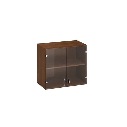 Szafki dostawne niskie szerokie Alfa 500, 71,7 x 80 x 45,8 cm, ze szklanymi drzwiczkami