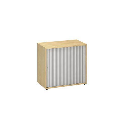 Szafki dostawne niskie szerokie Alfa 500, 74,2 x 80 x 45 cm, z roletą – wersja prawa