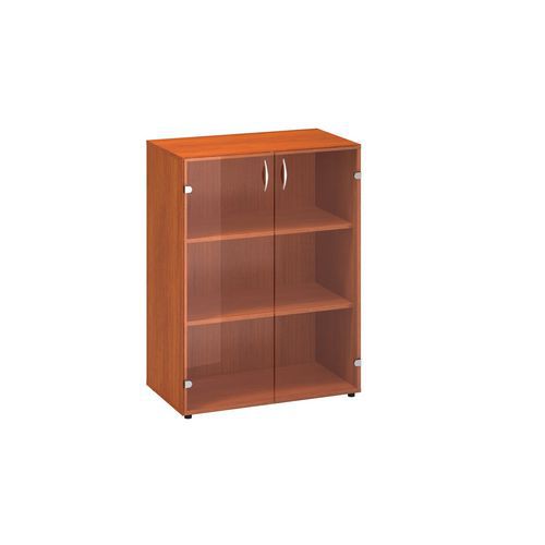 Szafki średnie szerokie Alfa 500, 106,3 x 80 x 45,8 cm, ze szklanymi drzwiczkami