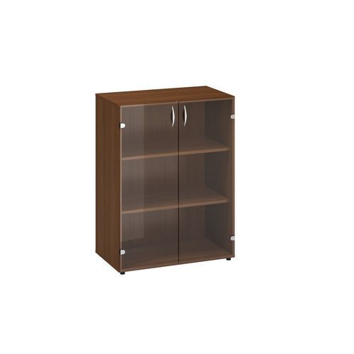Szafki średnie szerokie Alfa 500, 106,3 x 80 x 45,8 cm, ze szklanymi drzwiczkami