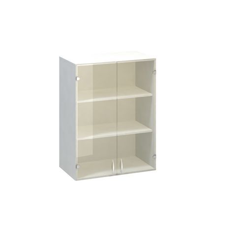 Szafki dostawne średnie szerokie Alfa 500, 104,5 x 80 x 45,8 cm, ze szklanymi drzwiczkami