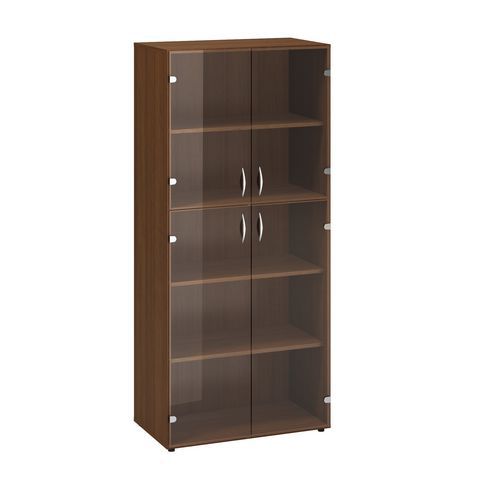 Szafki wysokie szerokie Alfa 500, 178 x 80 x 45,8 cm, ze szklanymi drzwiczkami