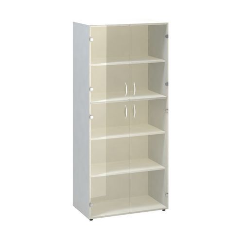 Szafki wysokie szerokie Alfa 500, 178 x 80 x 45,8 cm, ze szklanymi drzwiczkami