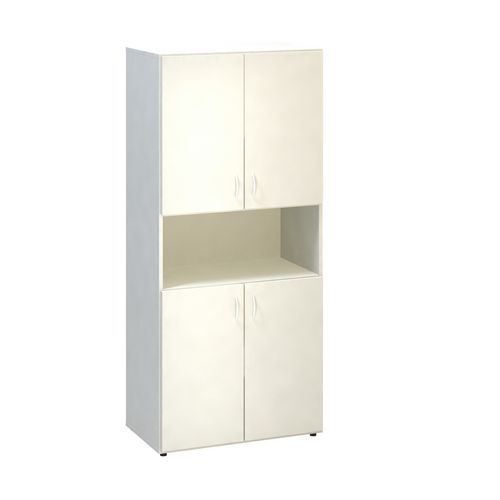 Szafki wysokie szerokie Alfa 500, 178 x 80 x 47 cm, z drzwiczkami i wnęką