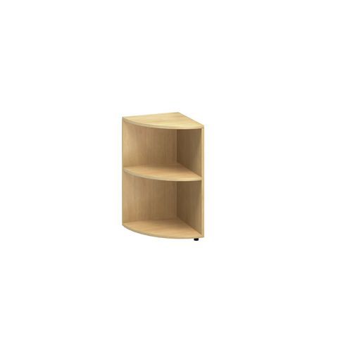 Szafki niskie narożne Alfa 500, 73,5 x 45 x 45 cm, otwarte