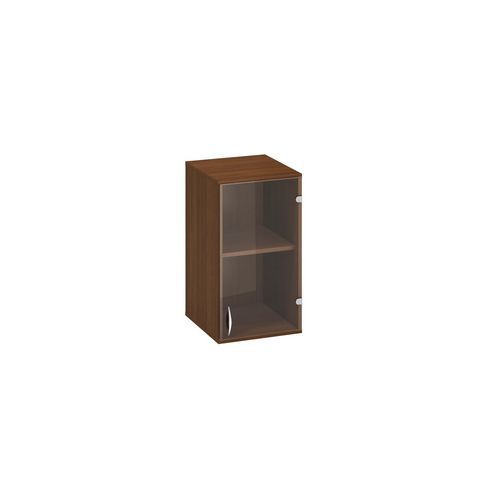 Szafki dostawne niskie wąskie Alfa 500, 71,7 x 40 x 45,8 cm, ze szklanymi drzwiczkami – wersja prawa