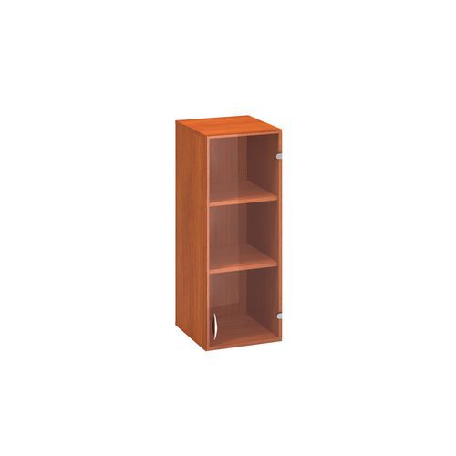 Szafki dostawne średnie wąskie Alfa 500, 104,5 x 40 x 45,8 cm, ze szklanymi drzwiczkami – wersja prawa