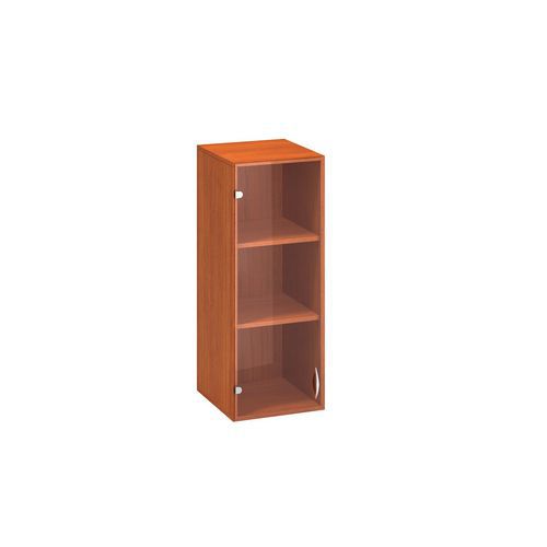 Szafki dostawne średnie wąskie Alfa 500, 104,5 x 40 x 45,8 cm, ze szklanymi drzwiczkami – wersja lewa