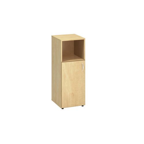 Szafki średnie wąskie Alfa 500, 106,3 x 40 x 47 cm, z wnęką i drzwiczkami – wersja lewa