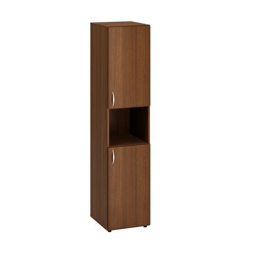 Szafki wysokie wąskie Alfa 500, 178 x 40 x 47 cm, z wnęką i drzwiczkami – wersja prawa