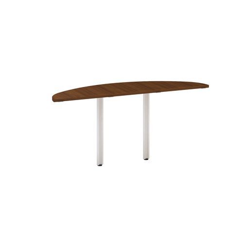 Dostawki do stołu Alfa 100 z szarą podstawą, 45 x 162,5 x 73,5 cm, 1/2 okręgu