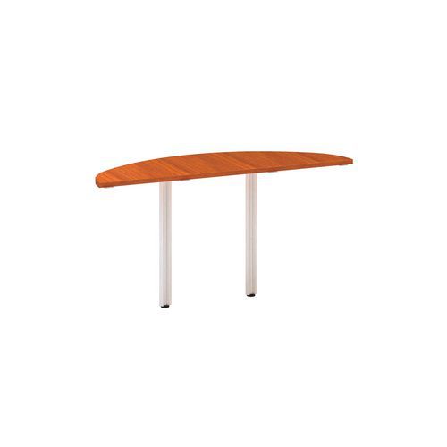 Dostawki do stołu Alfa 100 z szarą podstawą, 40 x 142,5 x 73,5 cm, 1/2 okręgu