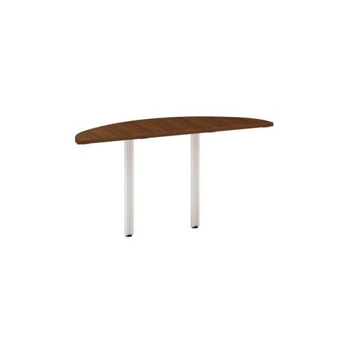 Dostawki do stołu Alfa 100 z szarą podstawą, 40 x 142,5 x 73,5 cm, 1/2 okręgu