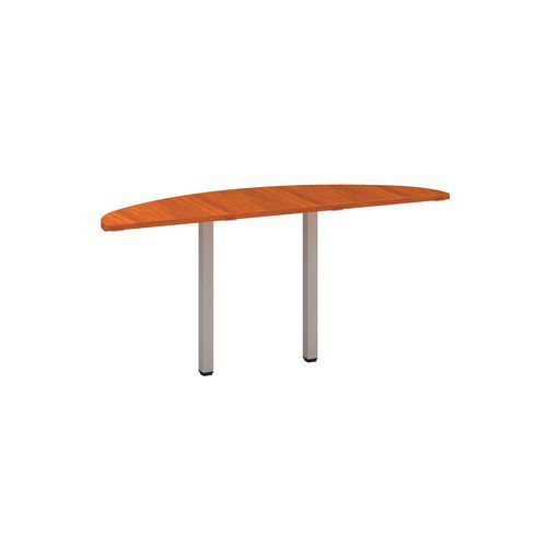 Dostawki do stołu Alfa 200 z szarą podstawą, 45 x 162,5 x 74,2 cm, 1/2 okręgu