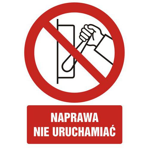 Naprawa, nie uruchamiać
