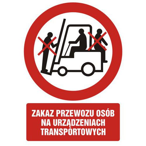 Zakaz przewozu osób na urządzeniach transportowych 1