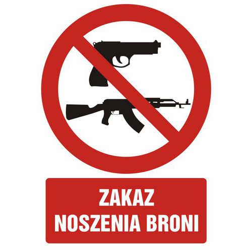 Zakaz noszenia broni