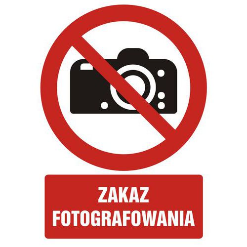 Zakaz fotografowania