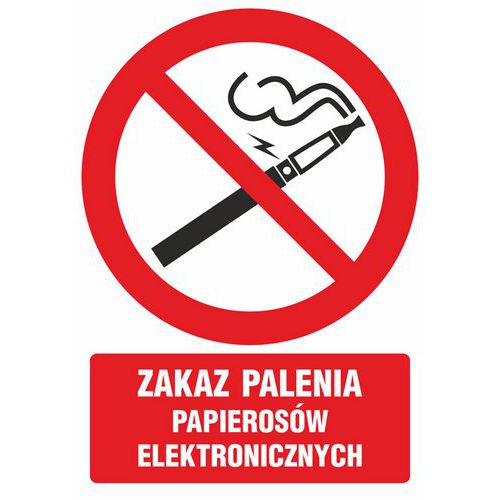 Zakaz palenia papierosów elektronicznych