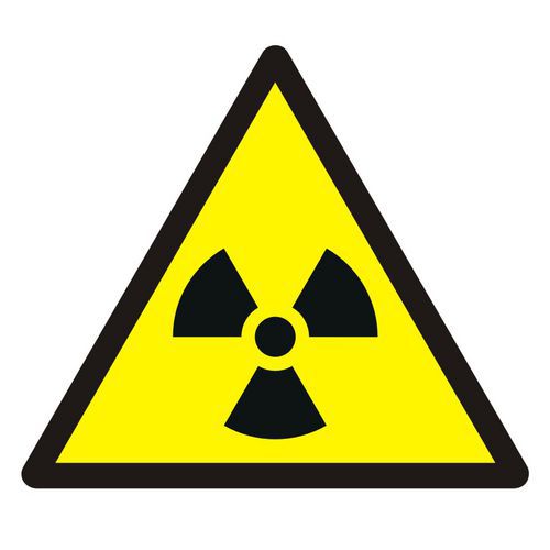 Ostrzeżenie przed materiałem radioaktywnym lub promieniowaniem jonizującym