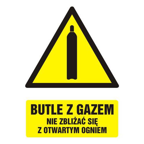 Butle z gazem - nie zbliżać się z otwartym ogniem