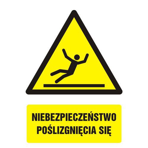 Niebezpieczeństwo poślizgnięcia się