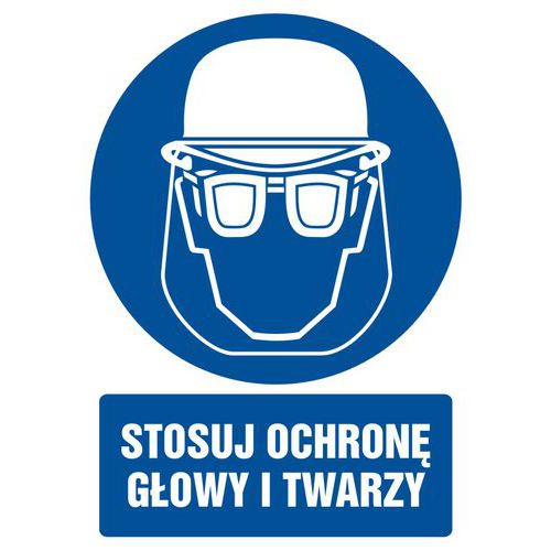 Stosuj ochronę głowy i twarzy