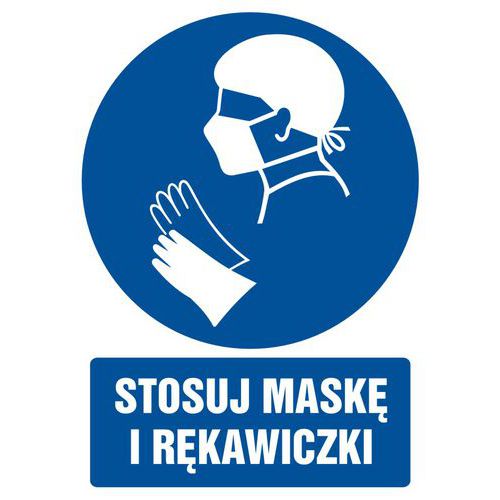 Stosuj maskę i rękawiczki