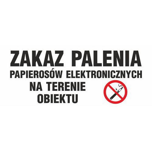 Zakaz palenia papierosów elektronicznych na terenie obiektu