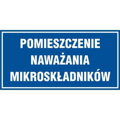 Pomieszczenie naważania mikroskładników 20 X 40 nieświec. płyta sztywna PCV Pomieszczenie naważania mikroskładników 20 X 40 nieświec. płyta sztywna PCV