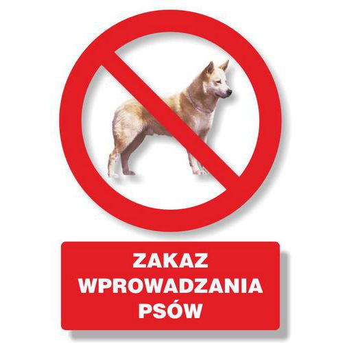 Zakaz wprowadzania psów