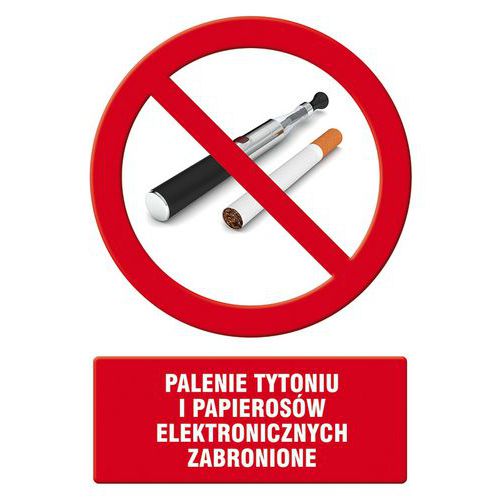 Palenie tytoniu i papierosów elektronicznych zabronione
