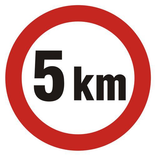 Ograniczenie prędkości 5km