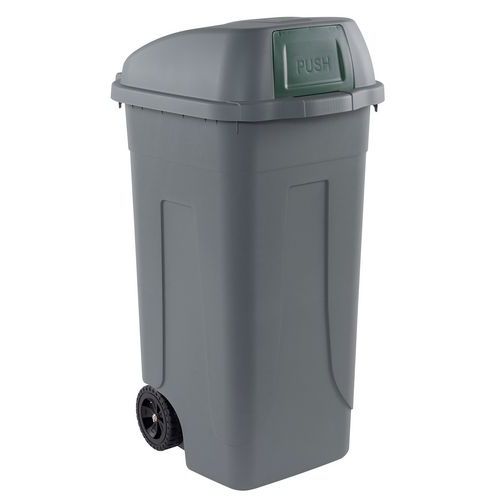 Plastikowe pojemniki zewnętrzne na odpady segregowane, pojemność 100 l
