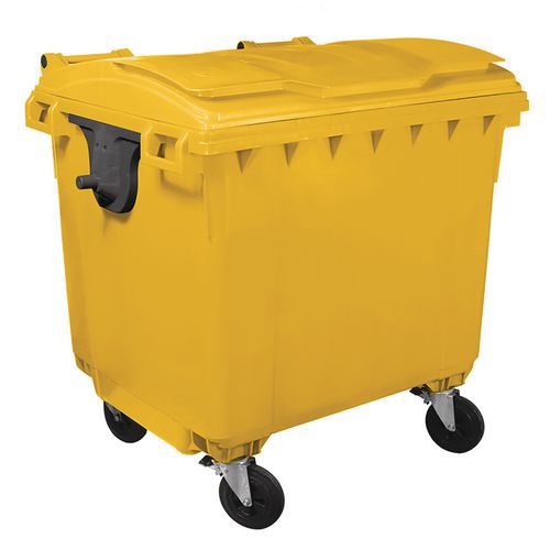 Plastikowe zewnętrzne pojemniki na odpady Manutan Expert, pojemność 1 100 l Plastikowe zewnętrzne pojemniki na odpady Manutan Expert, pojemność 1 100 l
